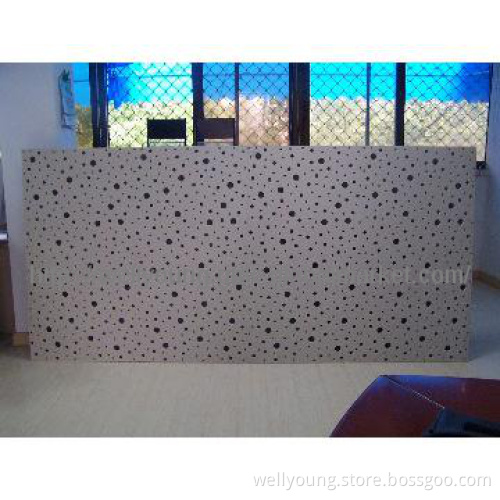 Bubble hole perforation gypsum ceiling tiles